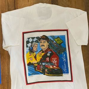 Vintage NASCAR Graphic T-Shirt Irvan and Yats